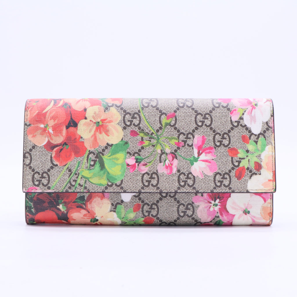 Multi GG Supreme Canvas Blooms Continental Wallet W20221