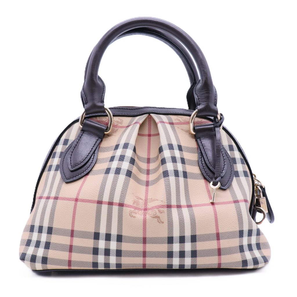 Haymarket Check Top Handle Bag