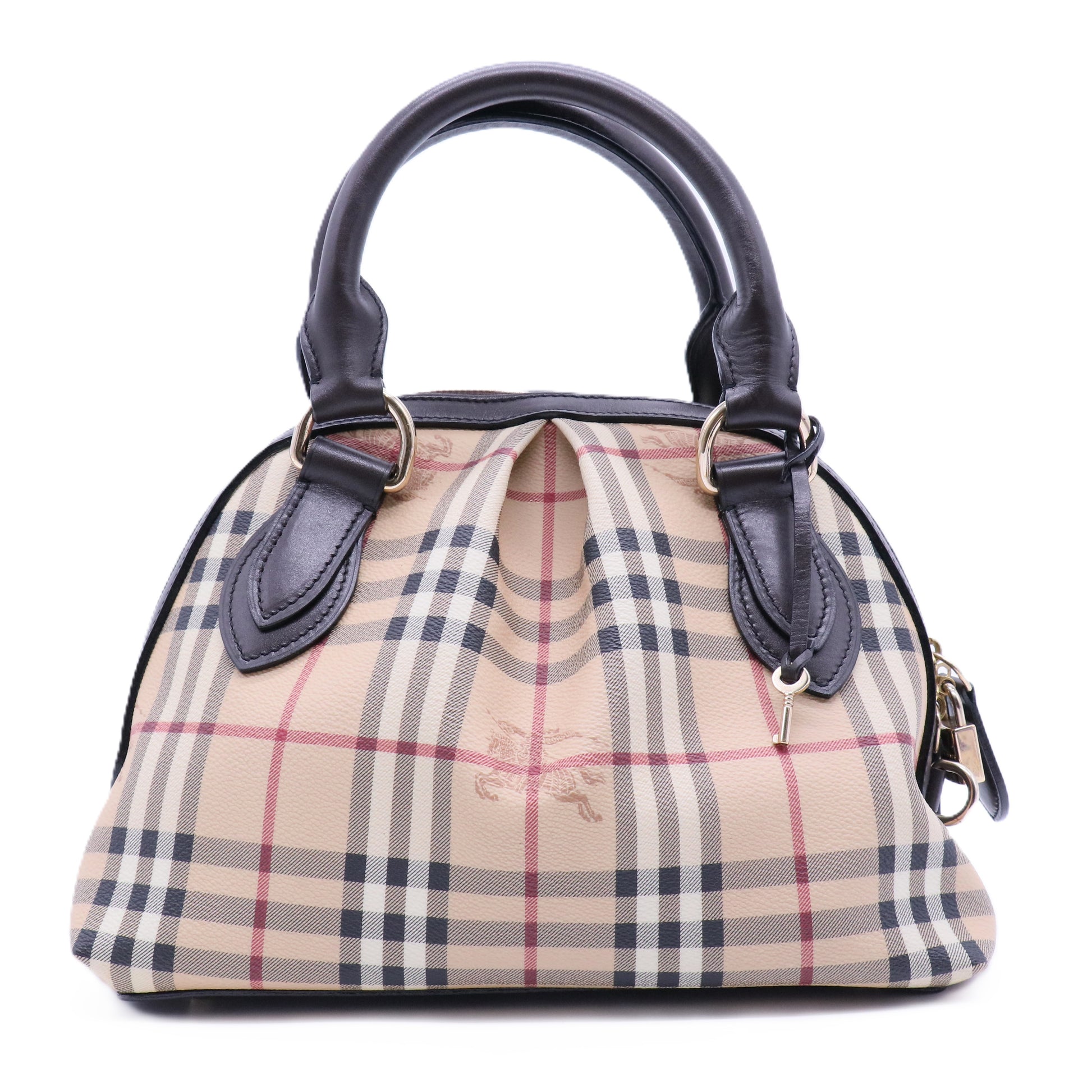 Haymarket Check Top Handle Bag