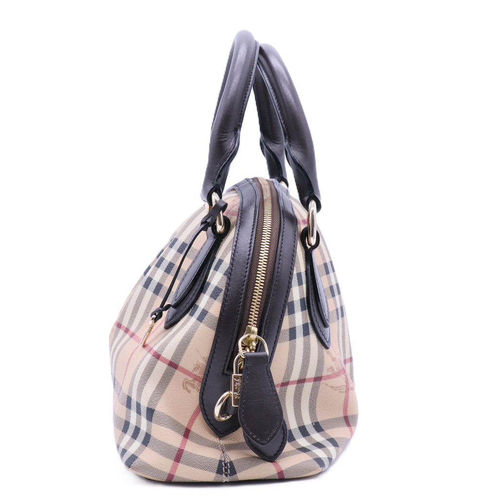 Haymarket Check Top Handle Bag