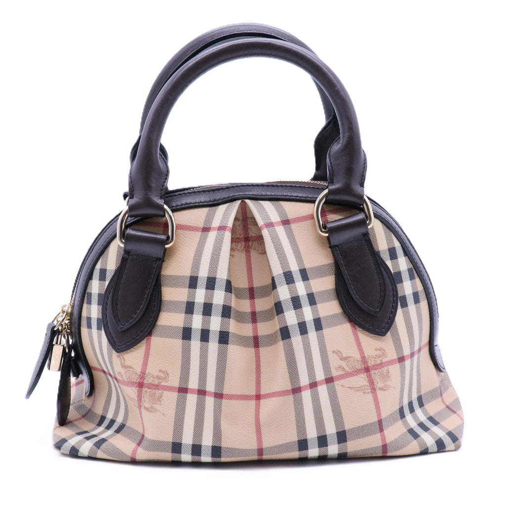 Haymarket Check Top Handle Bag