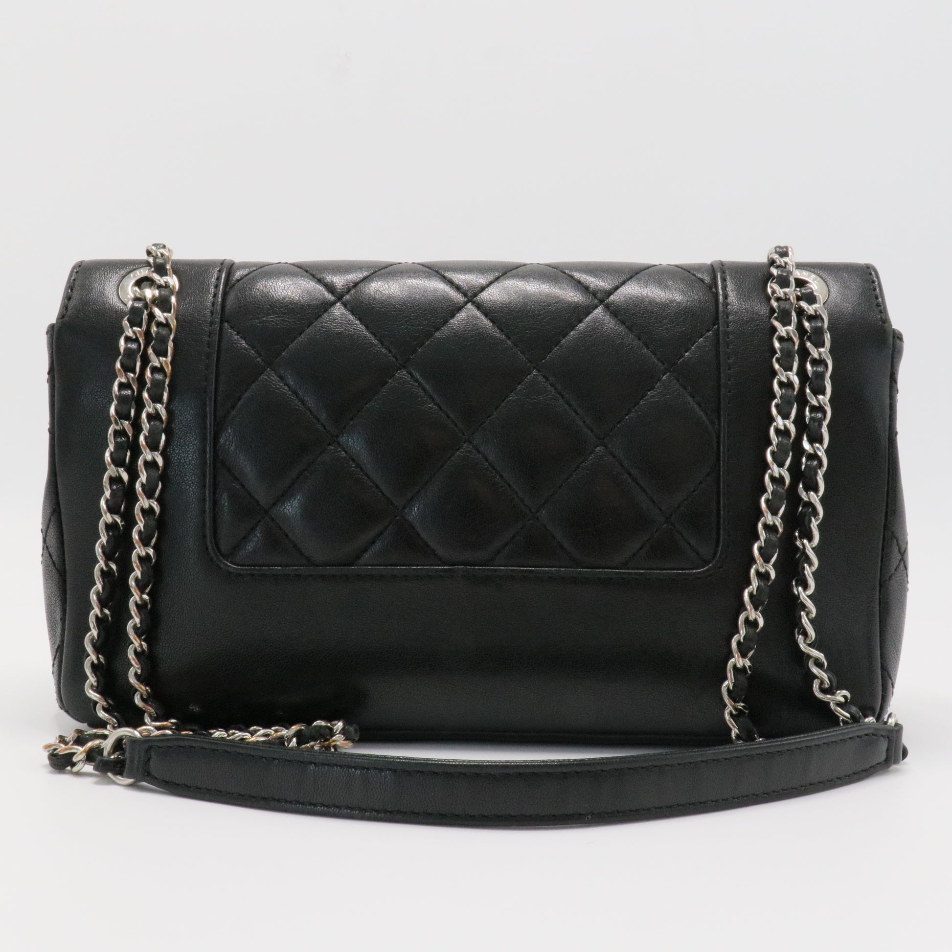 Mademoiselle Vintage Flap Bag Quilted Sheepskin Medium