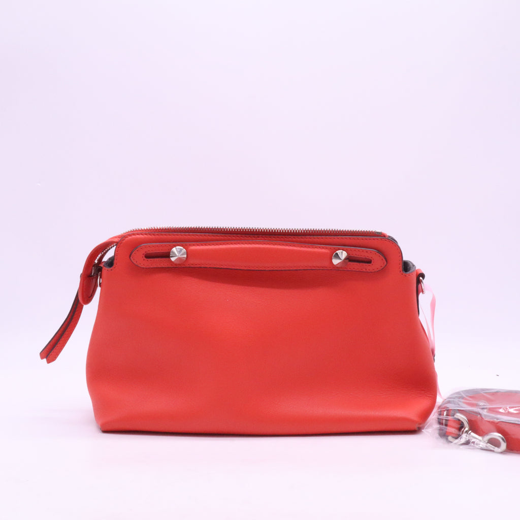 Fendi Papavero Calfskin Leather Mini By-the-Way Bag Twins LDJ3955