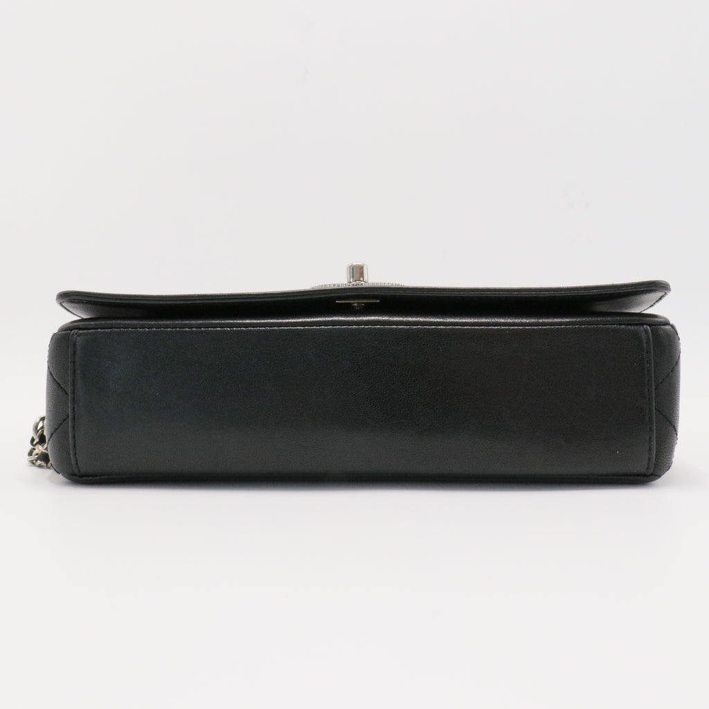 Mademoiselle Vintage Flap Bag Quilted Sheepskin Medium