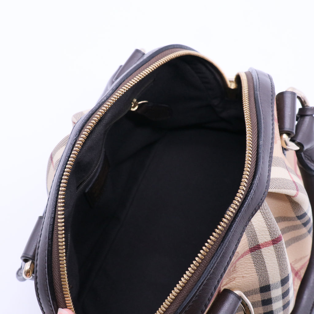 Haymarket Check Top Handle Bag