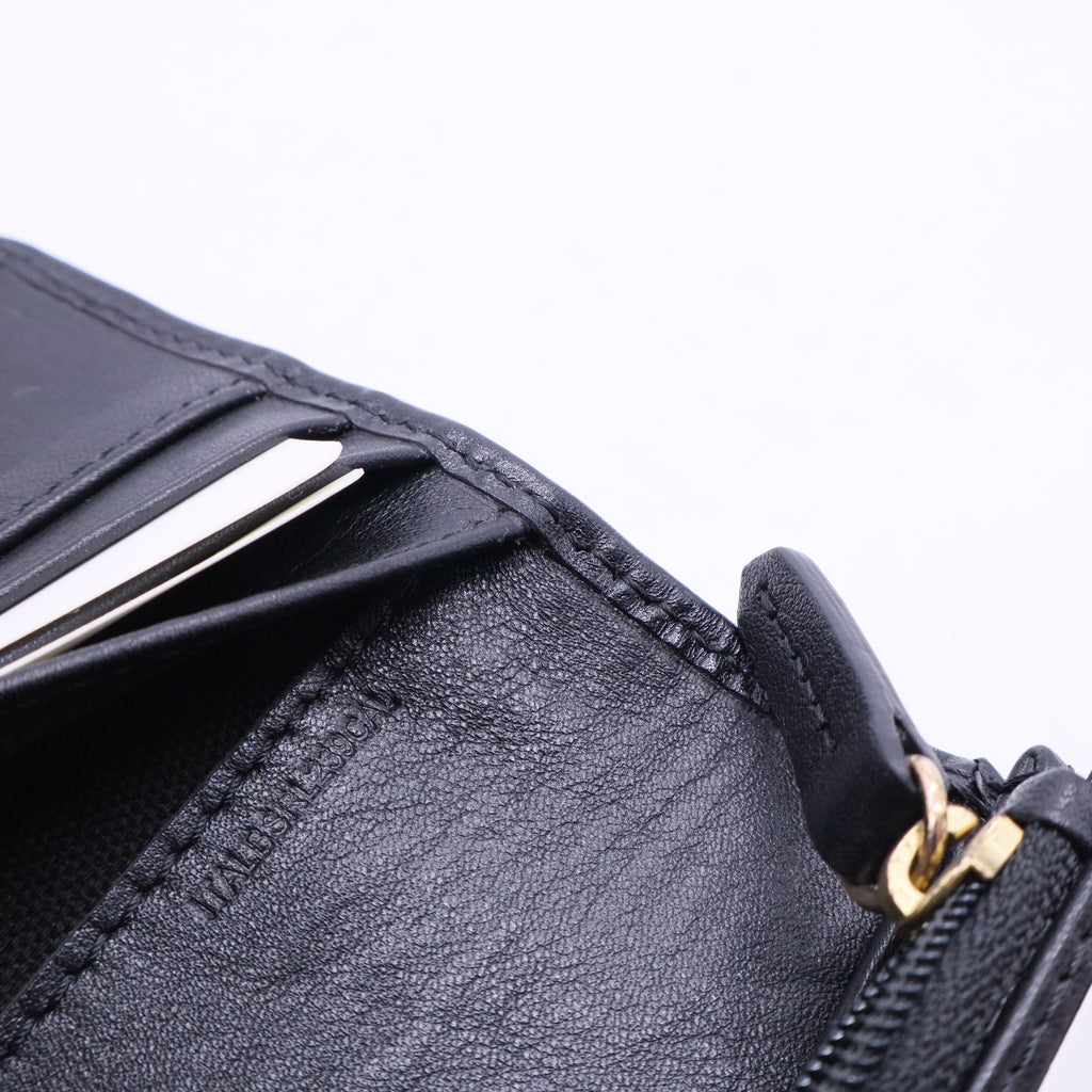 Black House Check Fabric Leighton Continental Wallet W20229