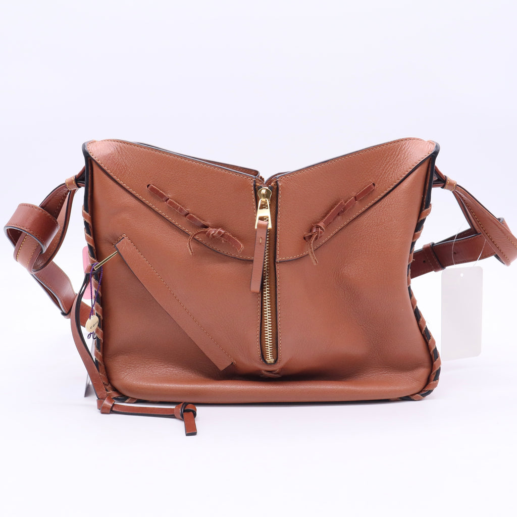 Hammock Bag Whipstitch Leather Small Twins LDJ3410
