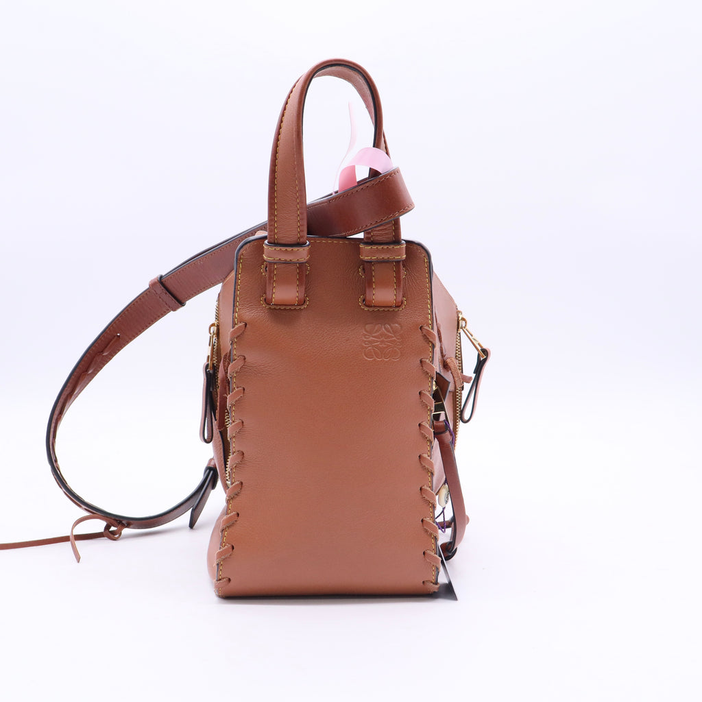 Hammock Bag Whipstitch Leather Small Twins LDJ3410