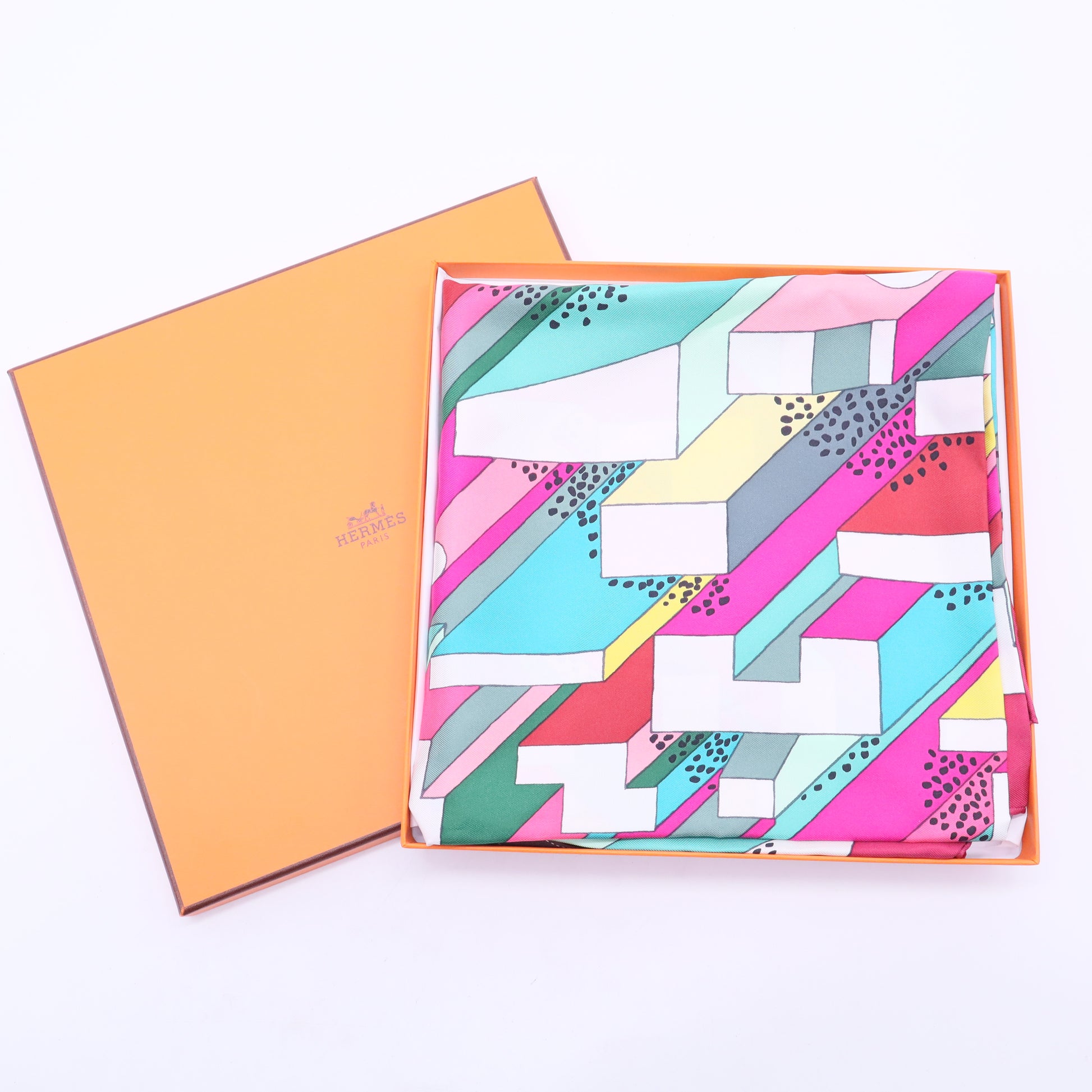 A Summer Day Multicolored Silk Scarf W20232
