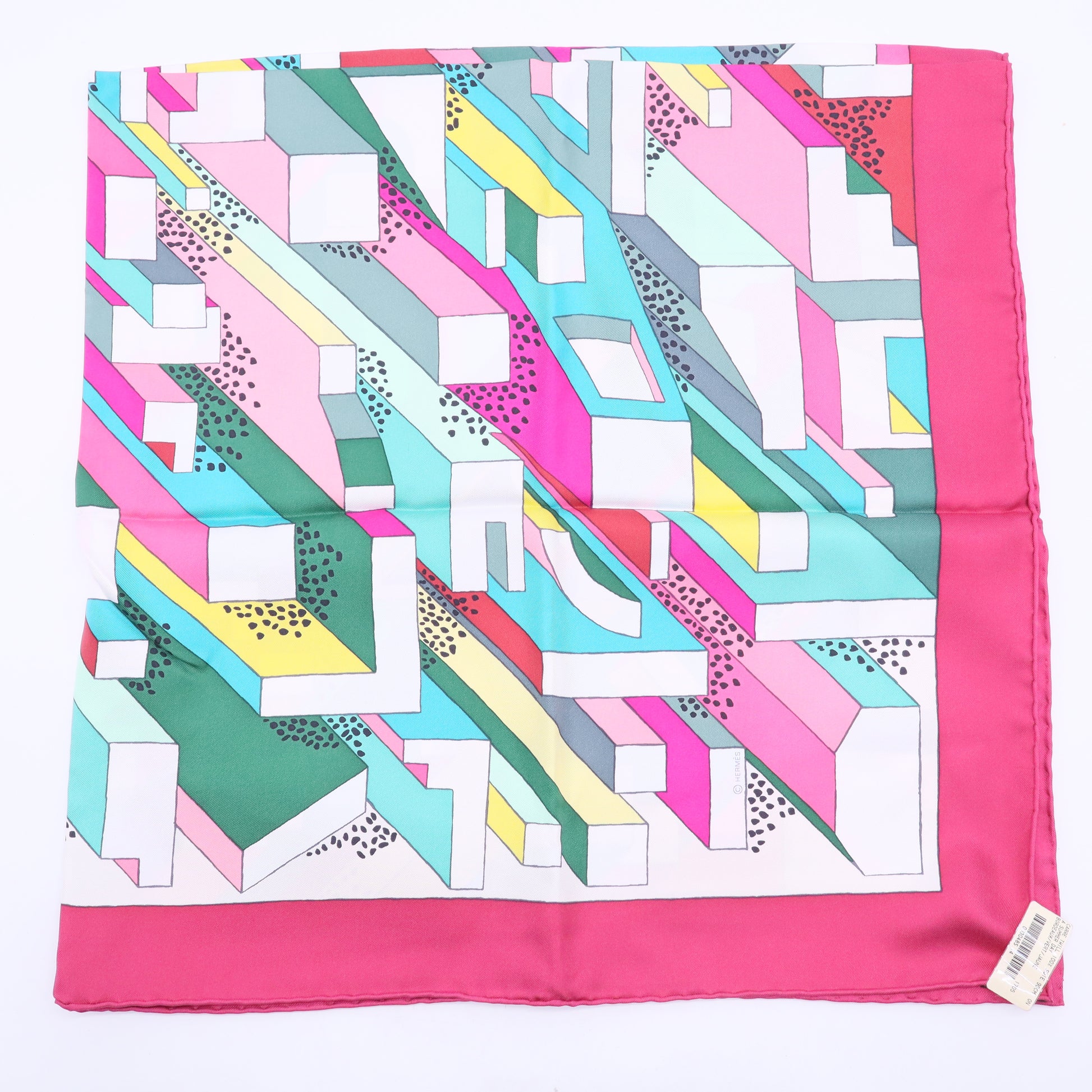 A Summer Day Multicolored Silk Scarf W20232