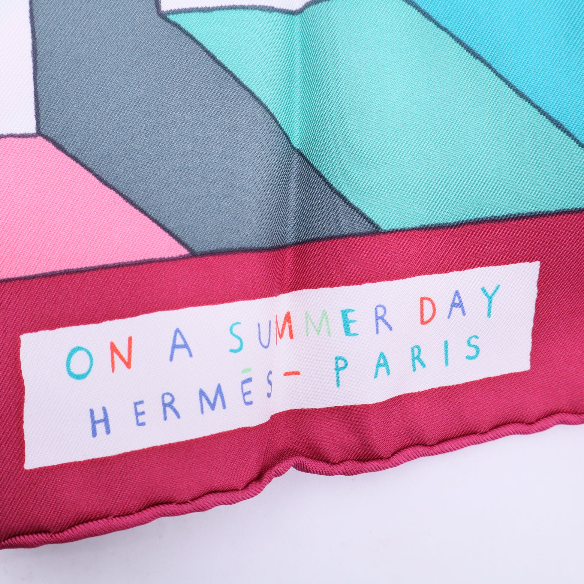 A Summer Day Multicolored Silk Scarf W20232