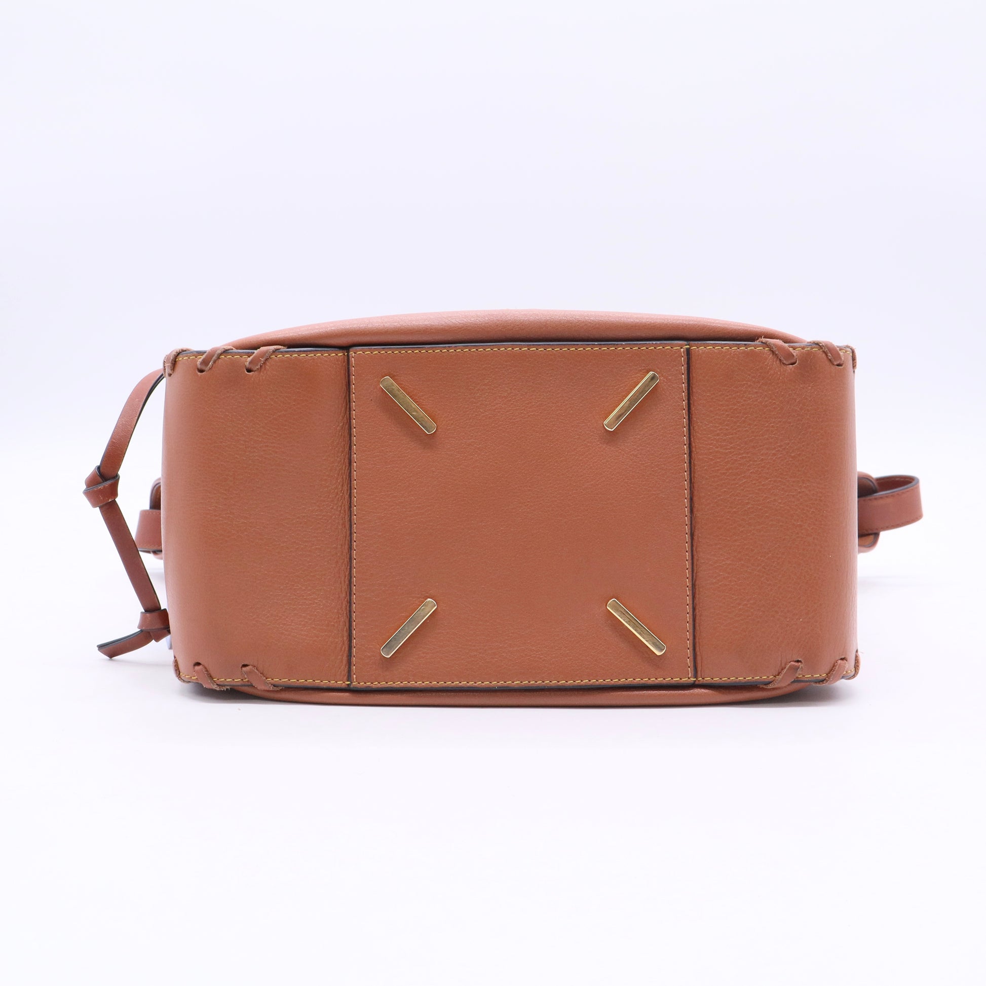 Hammock Bag Whipstitch Leather Small Twins LDJ3410