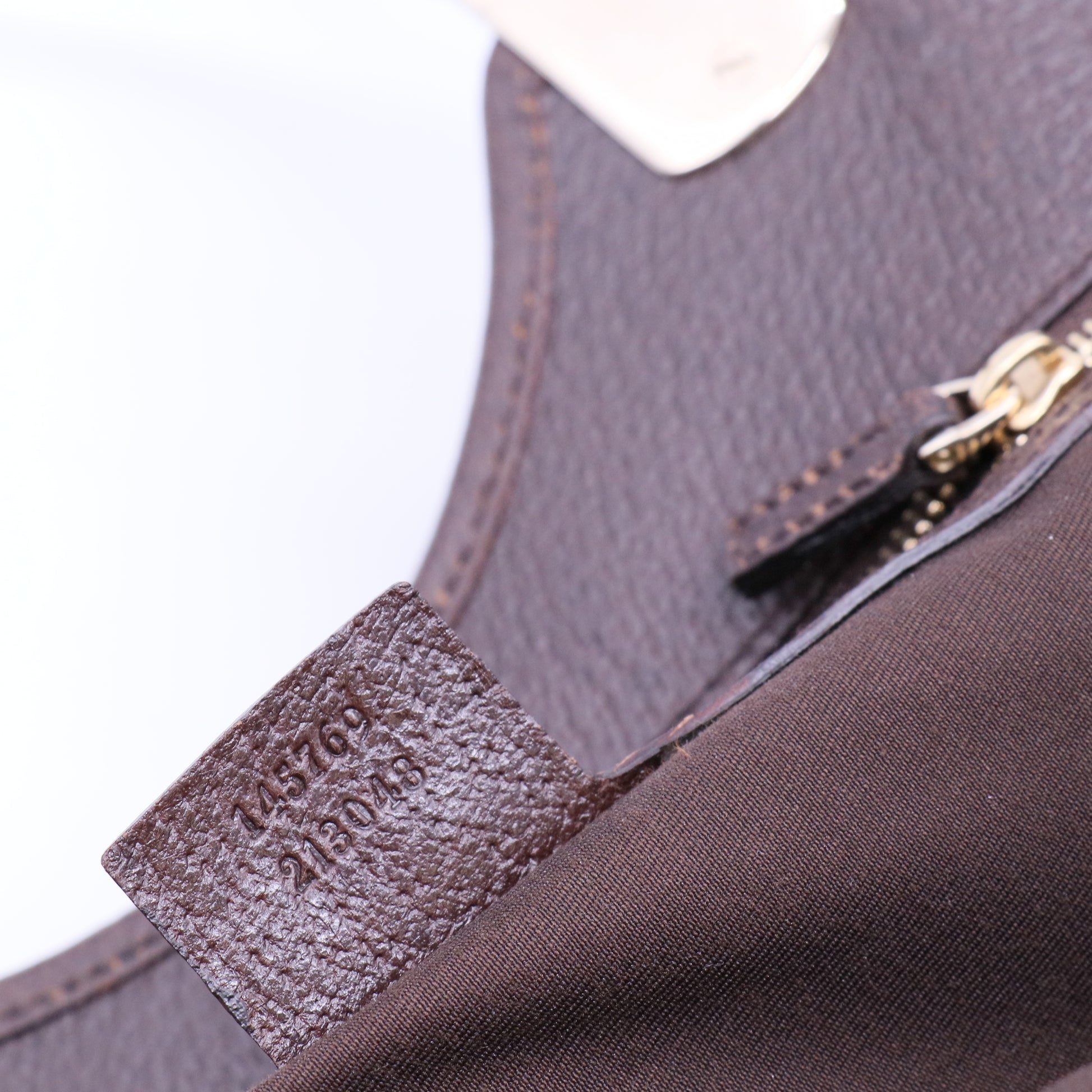 Brown Velour Medium Horsebit Hobo Bag