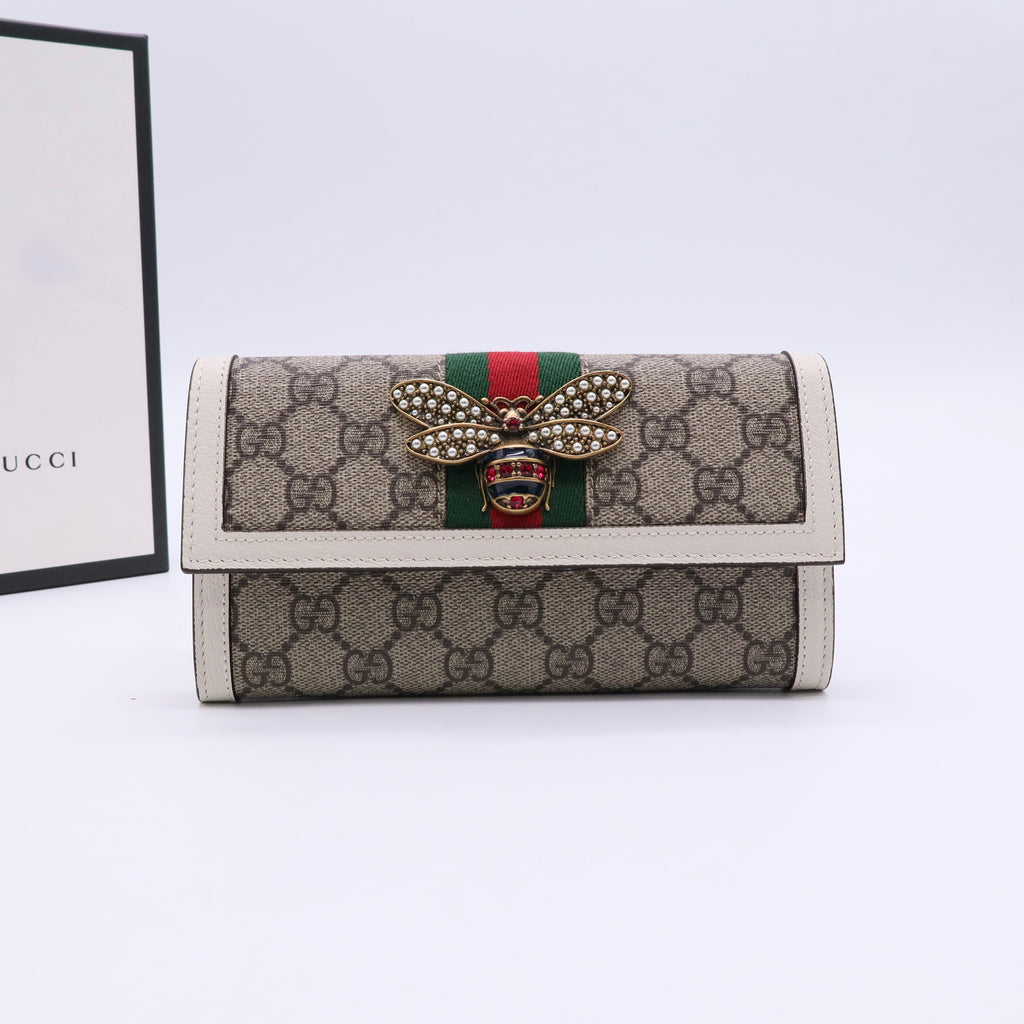 Queen Margaret Chain Wallet GG Coated Canvas Mini  twins w20661