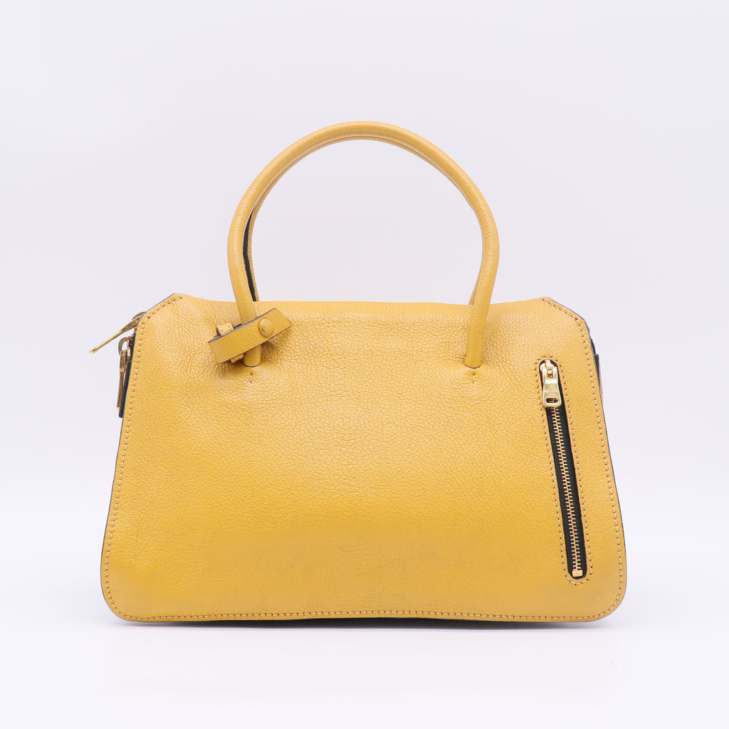 Miu Miu Madras Leather Top Handle Satchel B23643