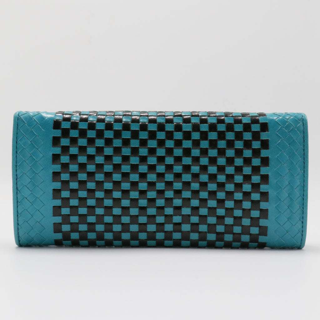 Madras Woven Leather Wallet