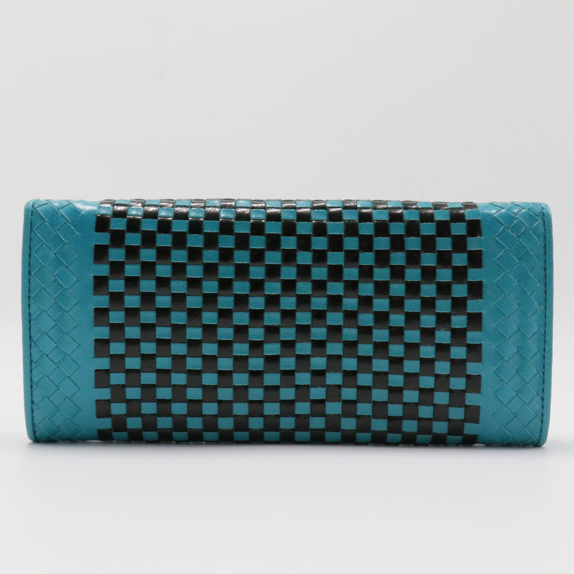 Madras Woven Leather Wallet