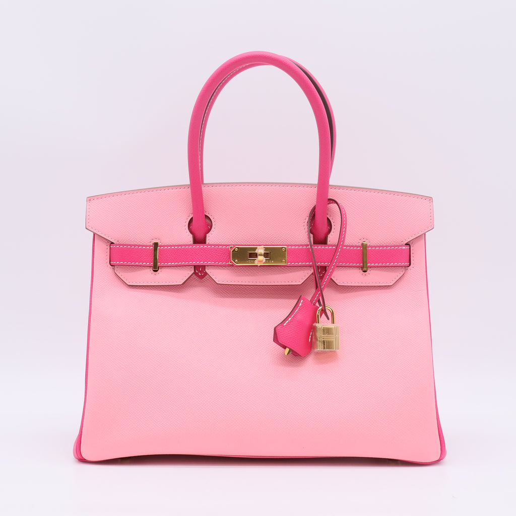 Birkin Handbag Bicolor Epsom with Gold Hardware 30 B23783