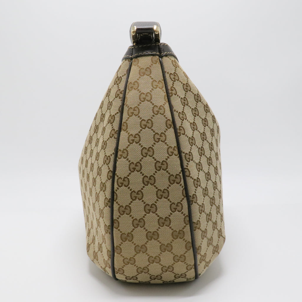 Monogram New Ladies Web Large Hobo Brown