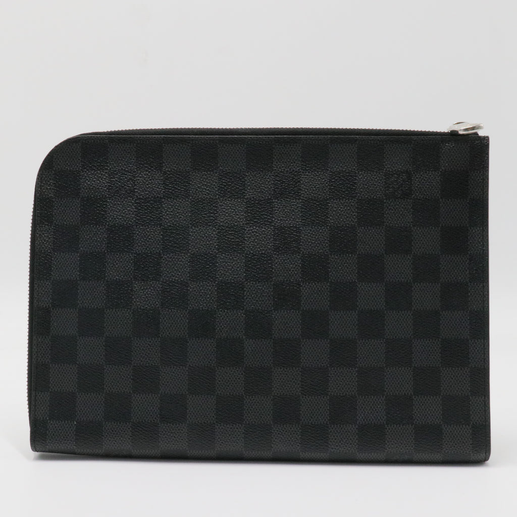 Zip Around Pochette Jour Damier Graphite PM