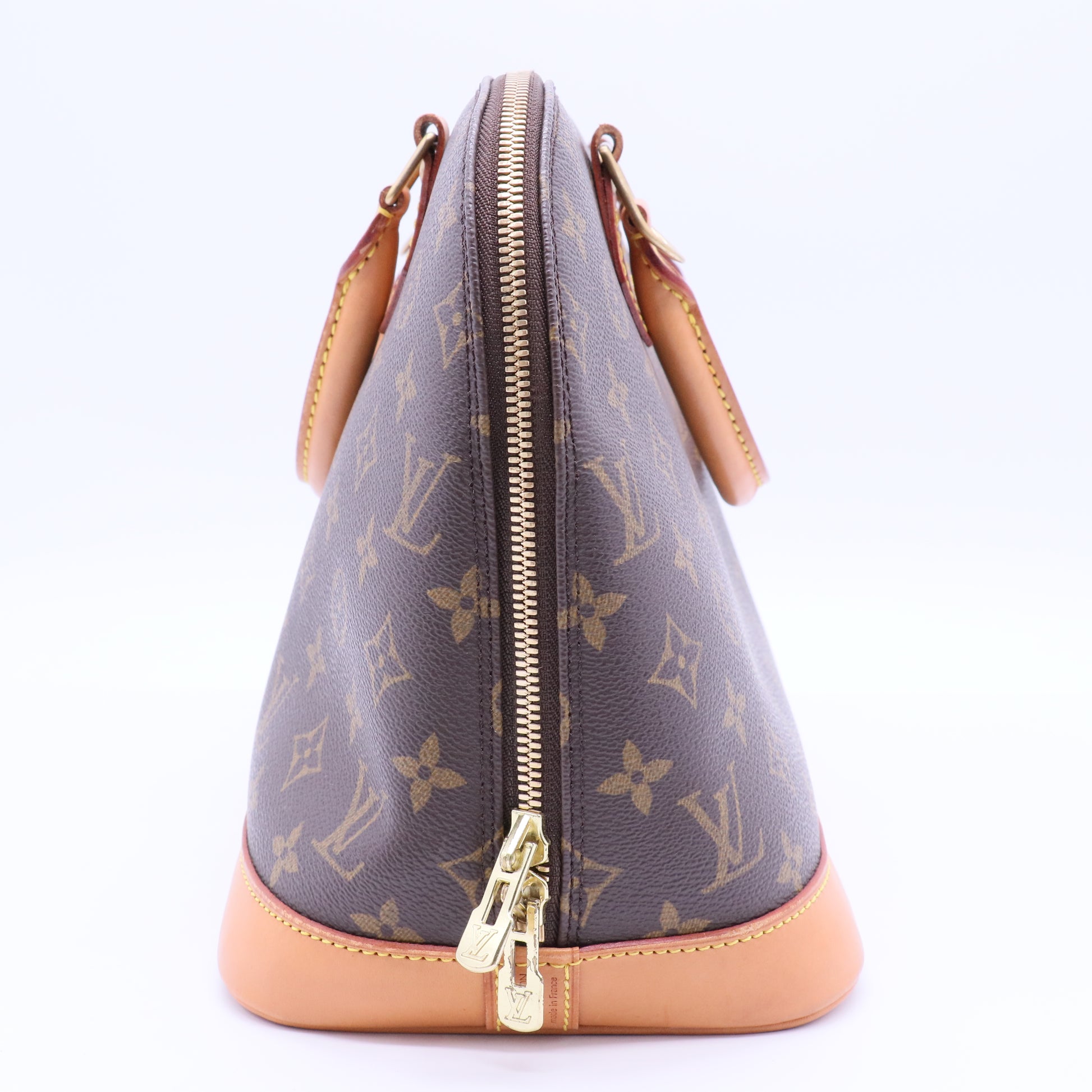 Alma Monogram Handbag Canvas Handbag PM