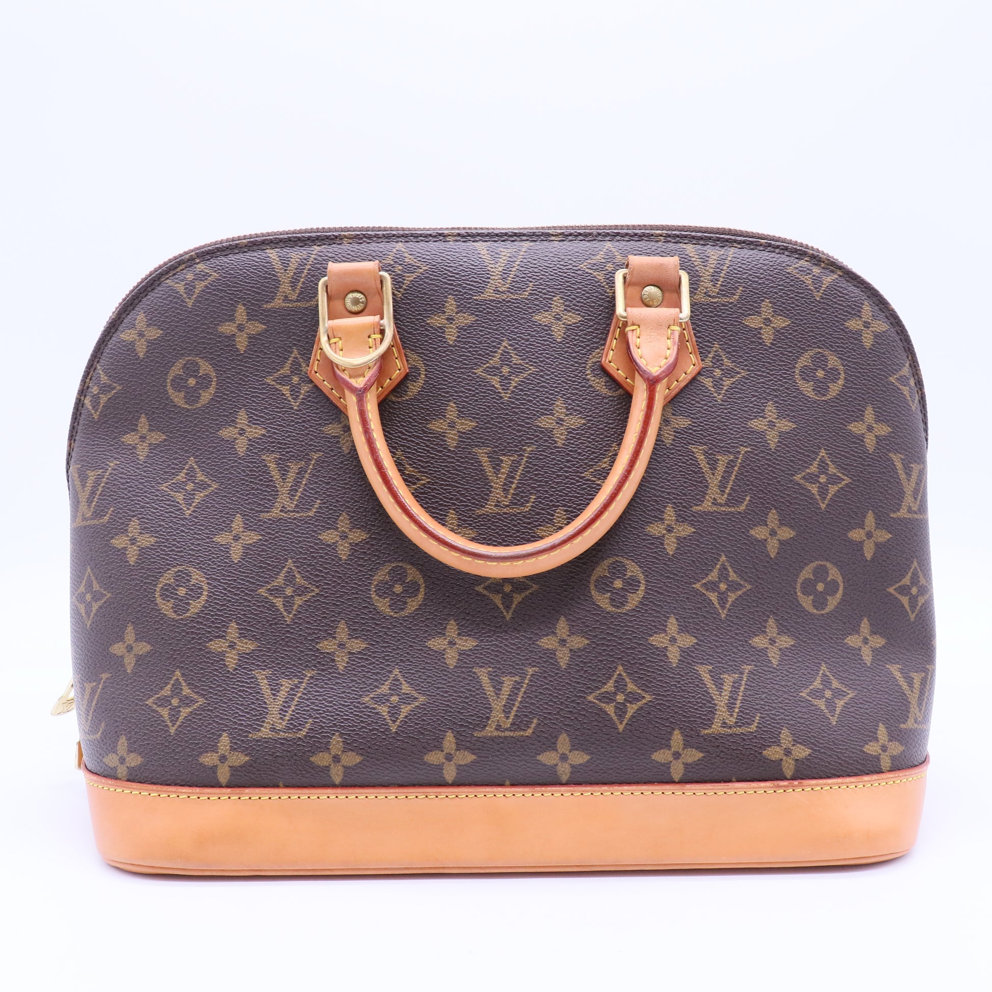 Alma Monogram Handbag Canvas Handbag PM