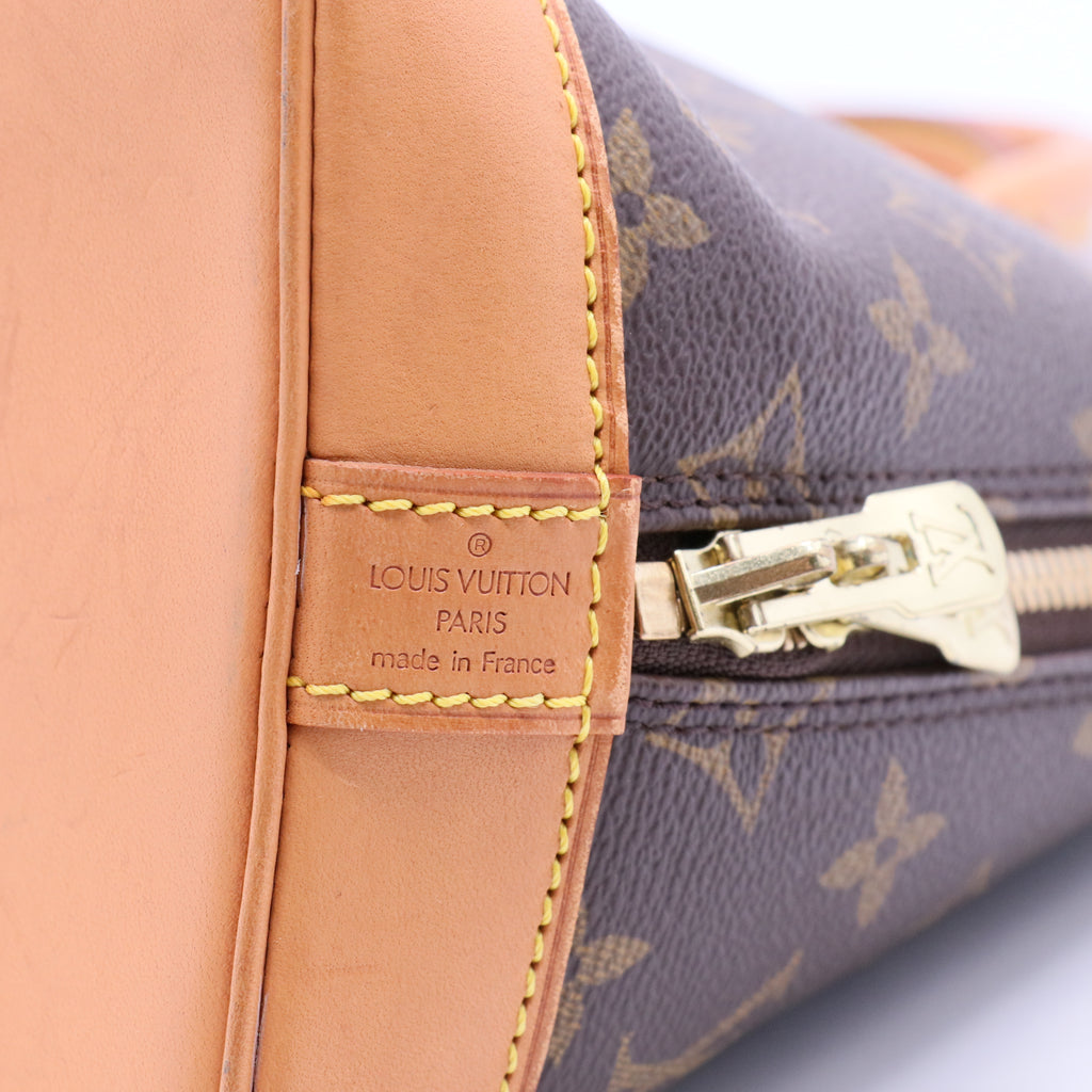 Alma Monogram Handbag Canvas Handbag PM
