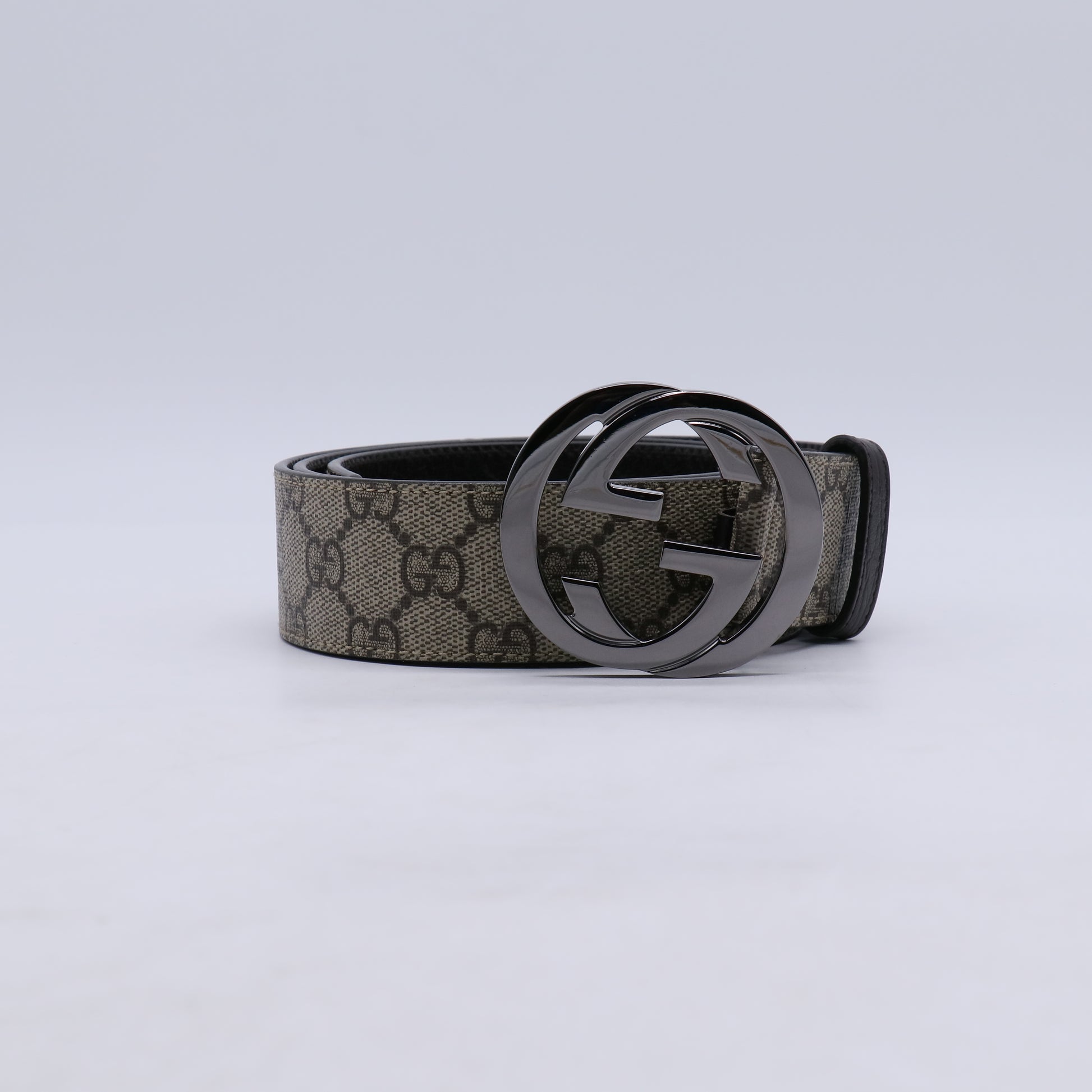 Gucci GG Supreme Belt with Interlocking G Buckle W20942