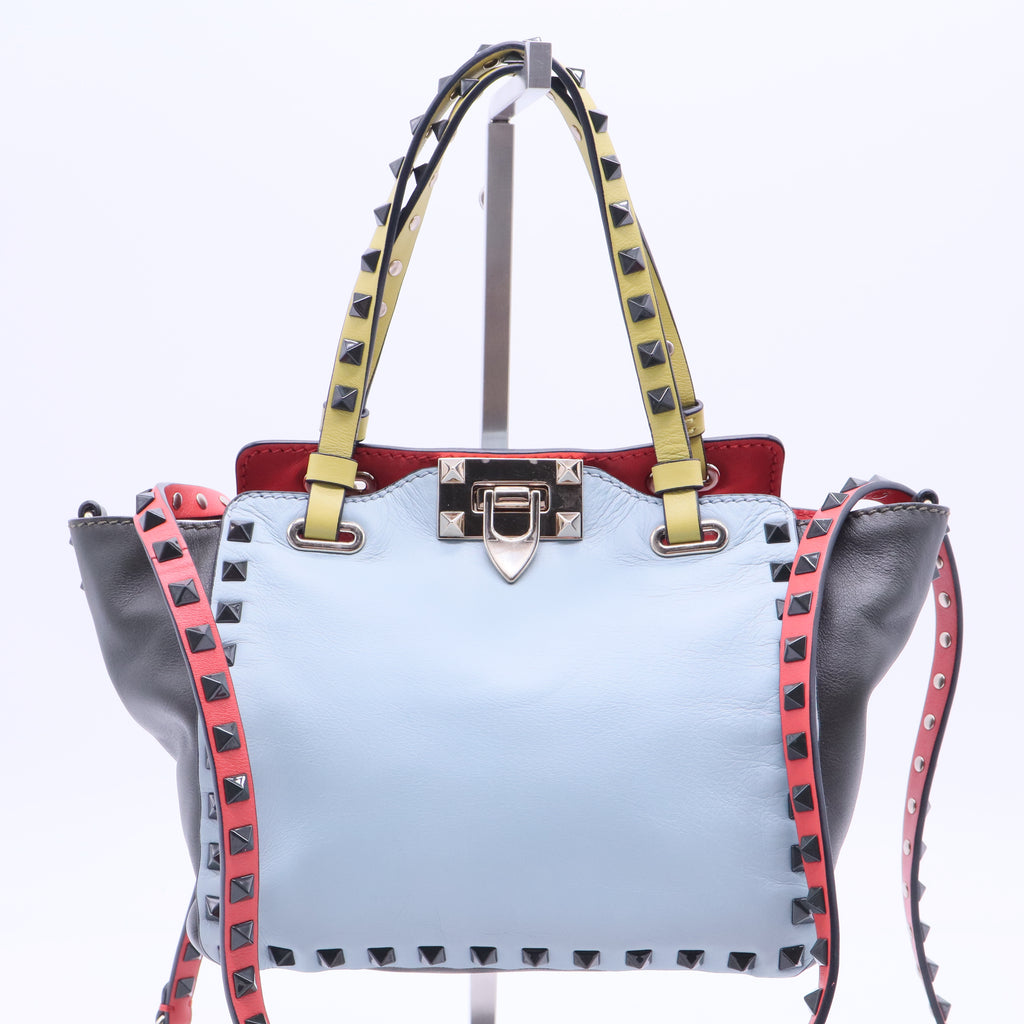 Rock Studs Tote Bag Mini in Blue B12291