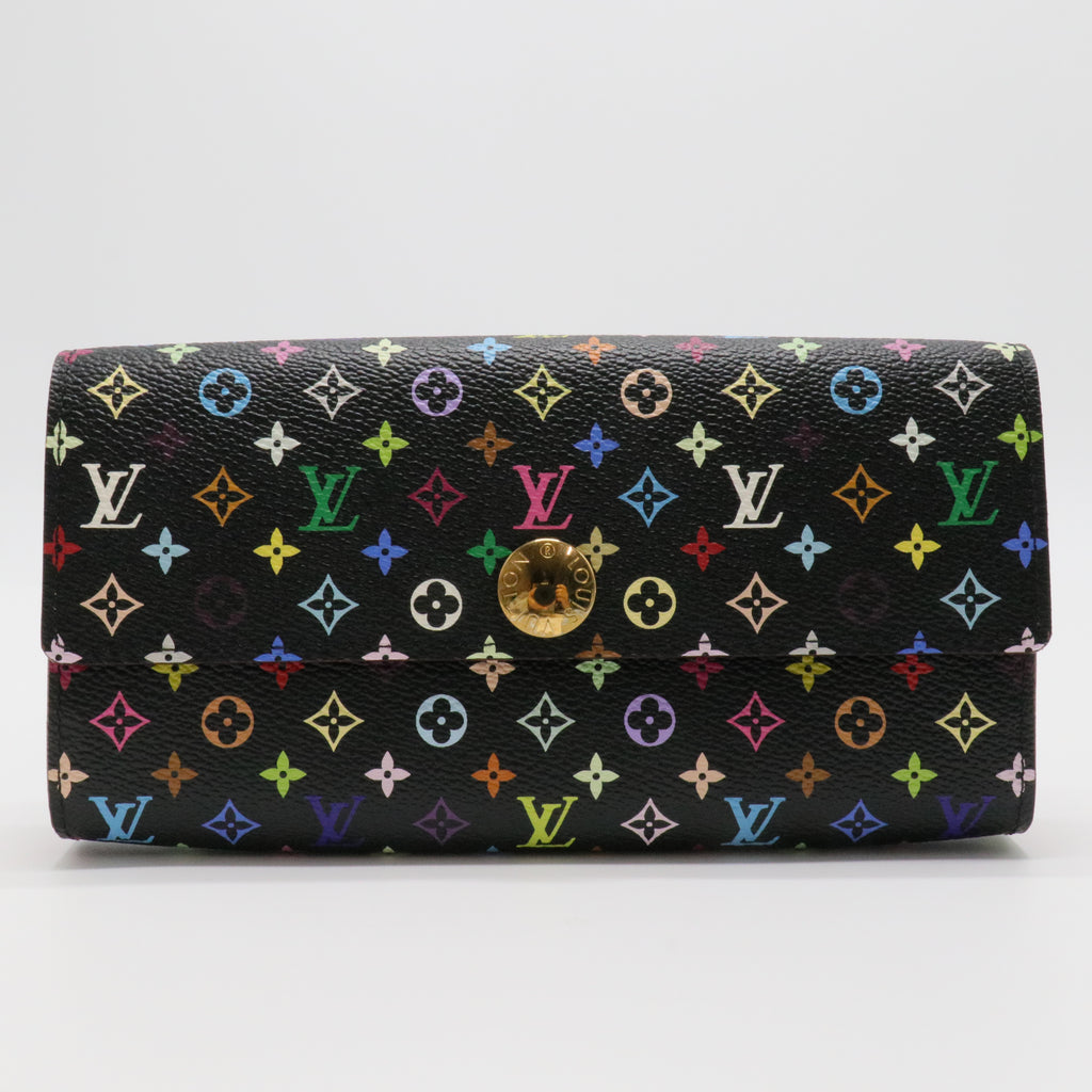 Monogram Multicolor Sarah Wallet Black