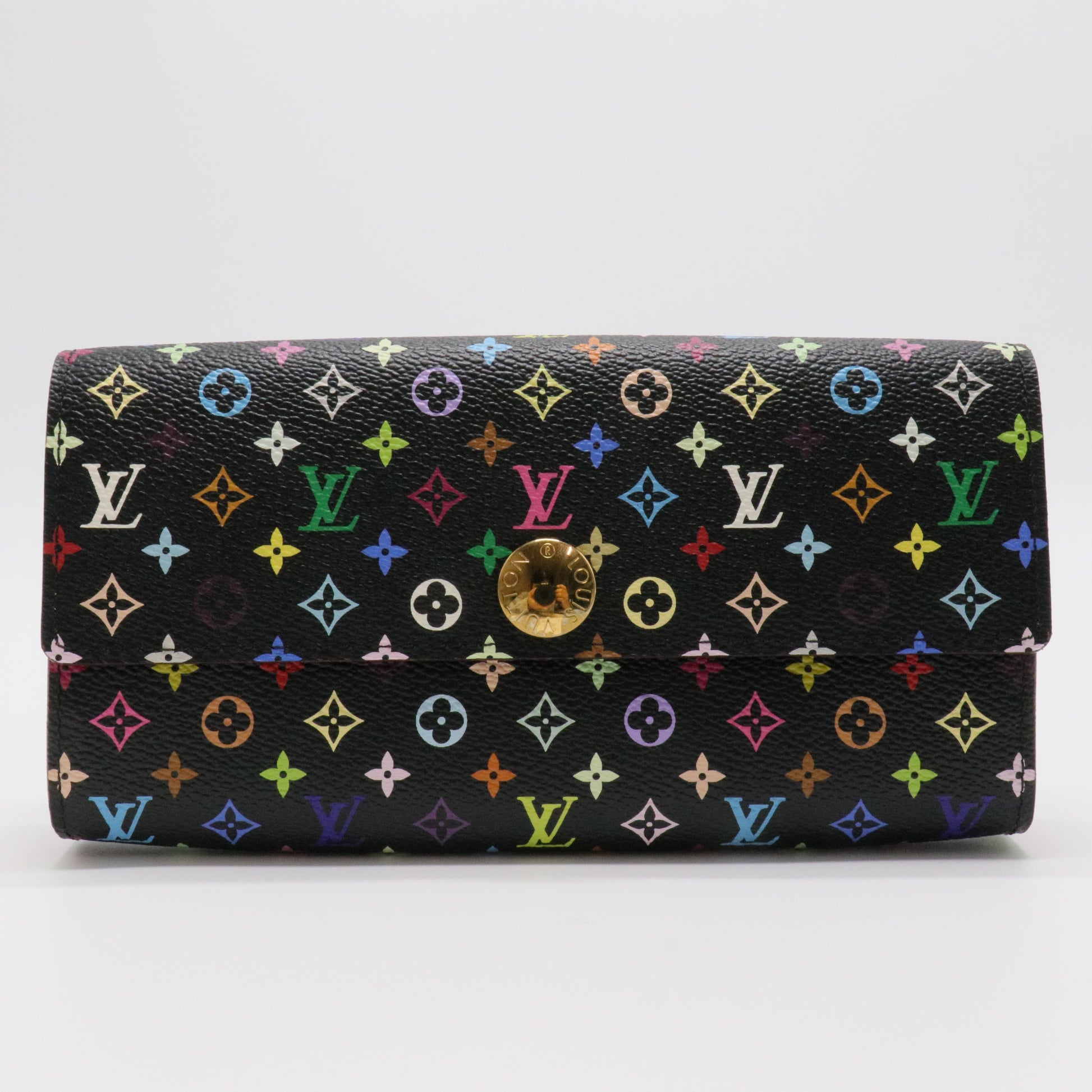 Monogram Multicolor Sarah Wallet Black