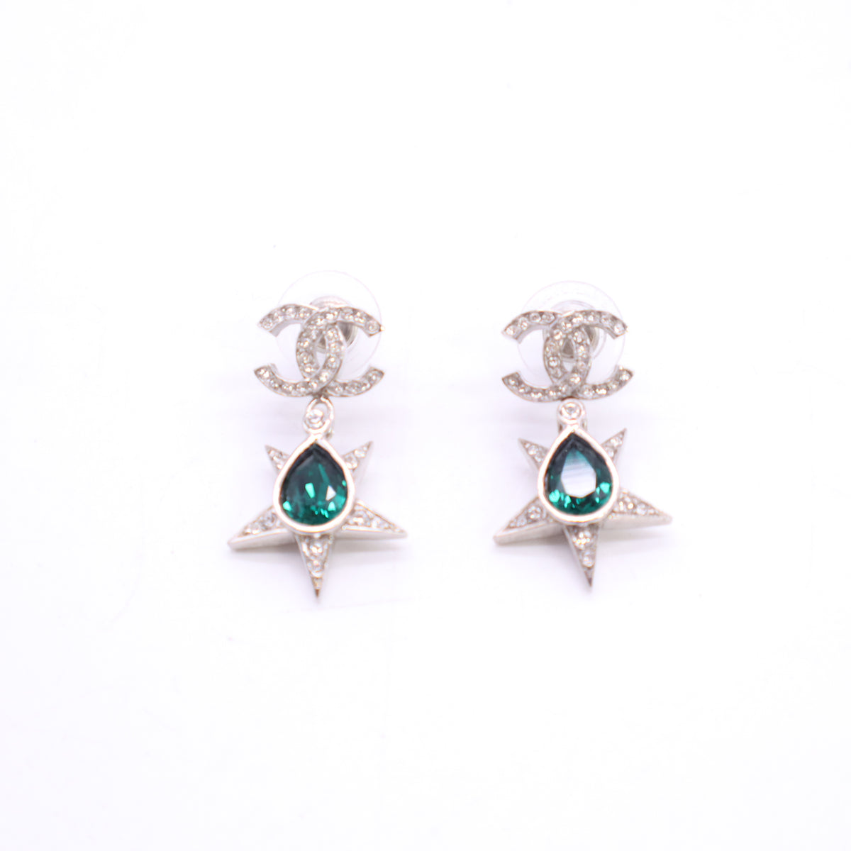 Strass CC Star Drop Earrings Twins LDJ6669