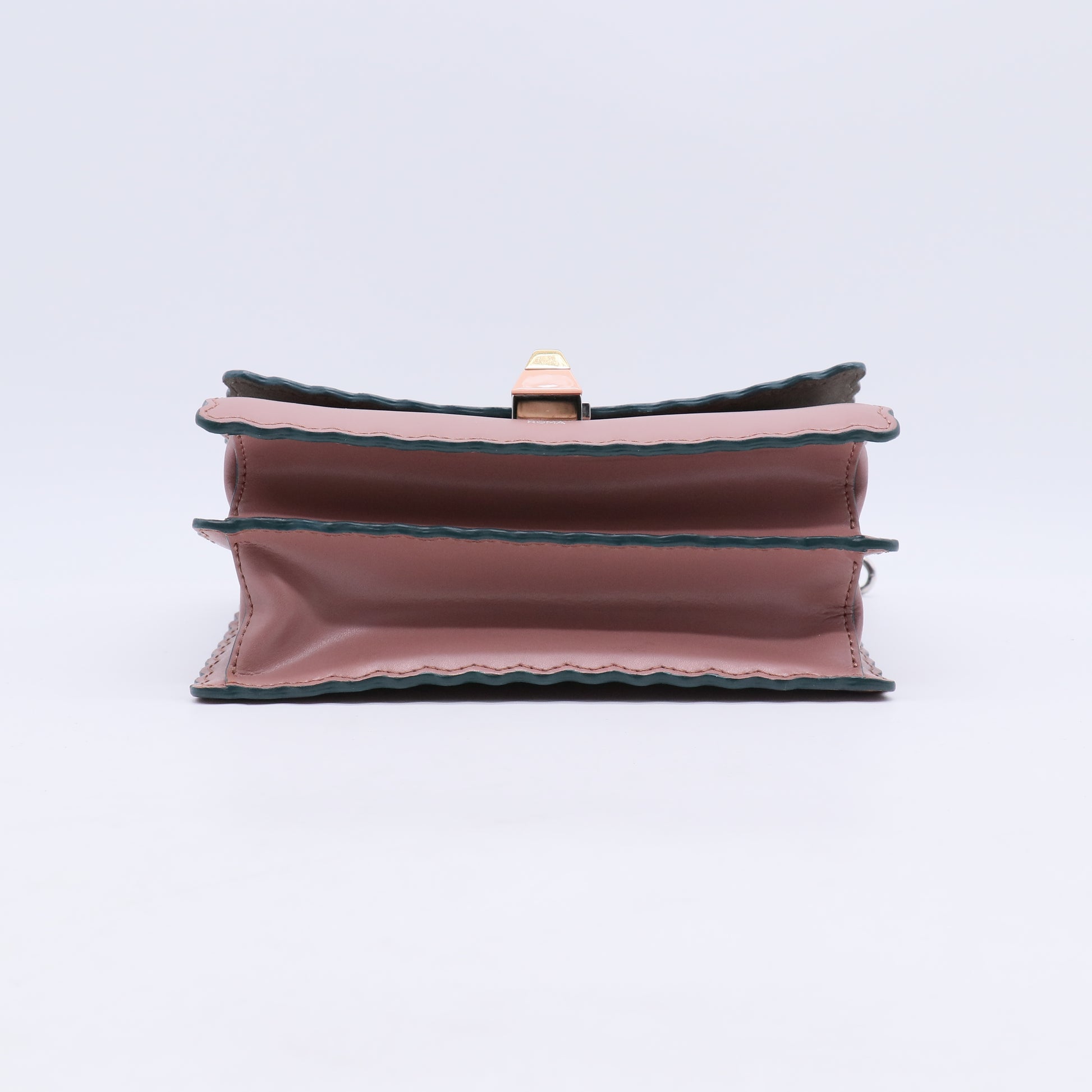 Pink Calfskin Leather Small Kan I Scallop Shoulder Bag B21283