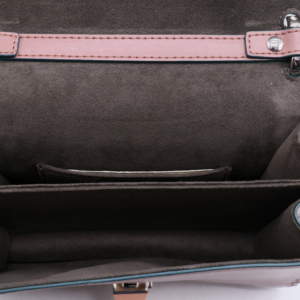 Pink Calfskin Leather Small Kan I Scallop Shoulder Bag B21283