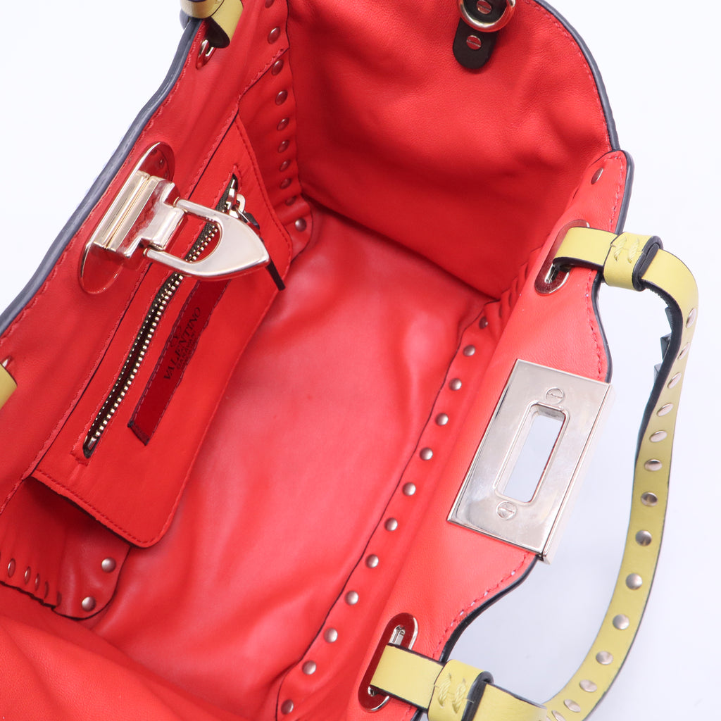 Rock Studs Tote Bag Mini in Blue B12291