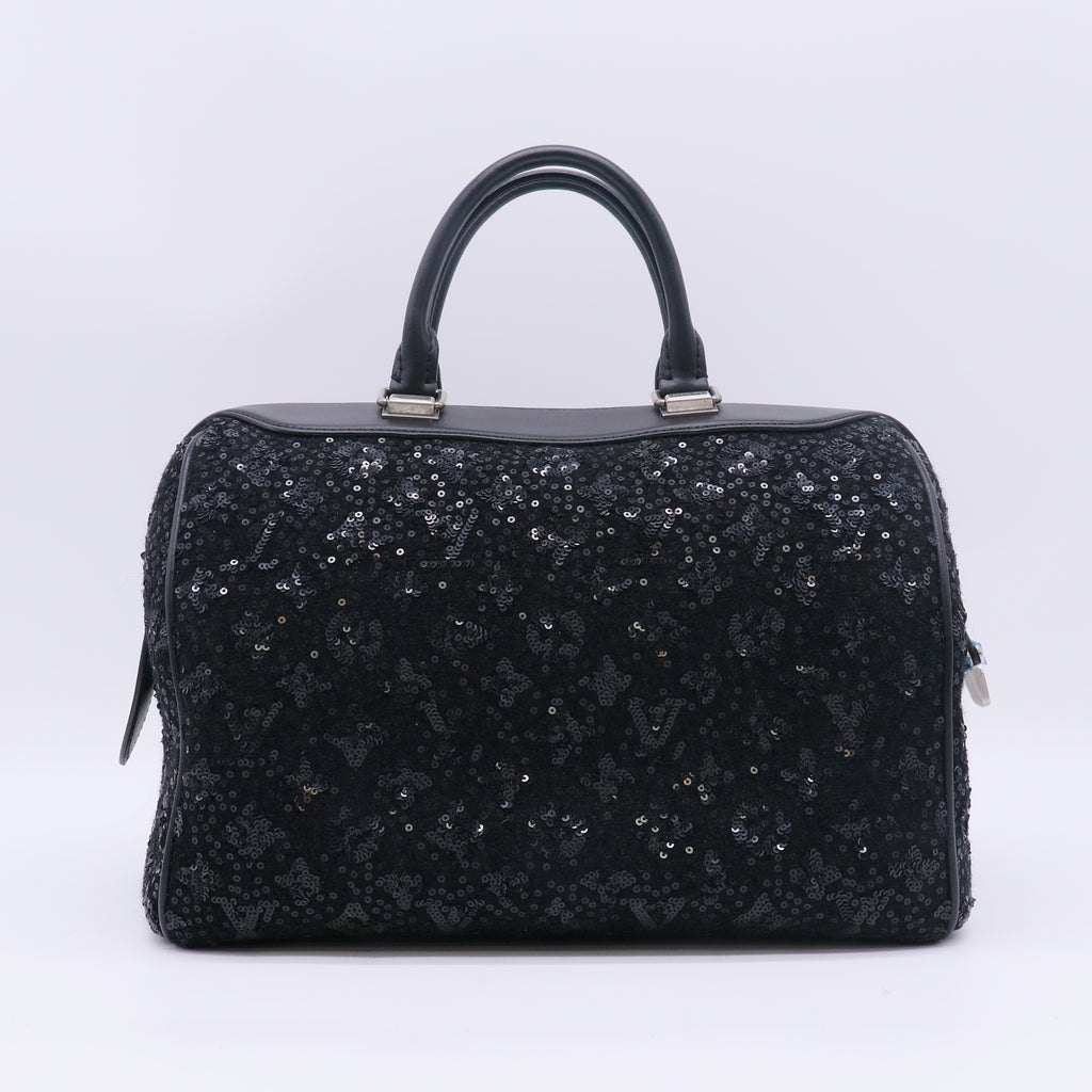 Louis Vuitton Limited Edition Monogram Sunshine Express Speedy 30 Noir twins B23868