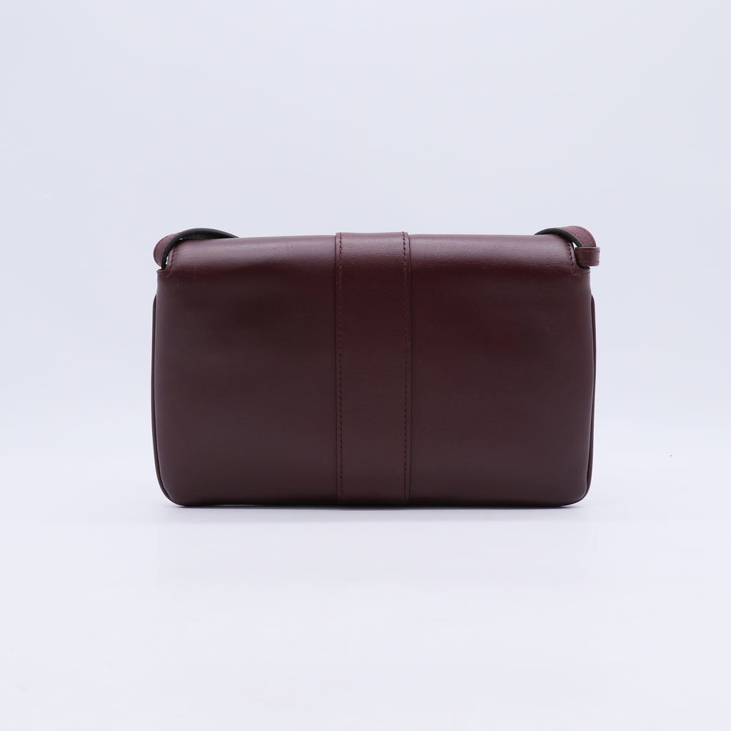 Vitello Palmellato Lux Small Arli Flap Shoulder Bag Vintage Bordeaux B21890