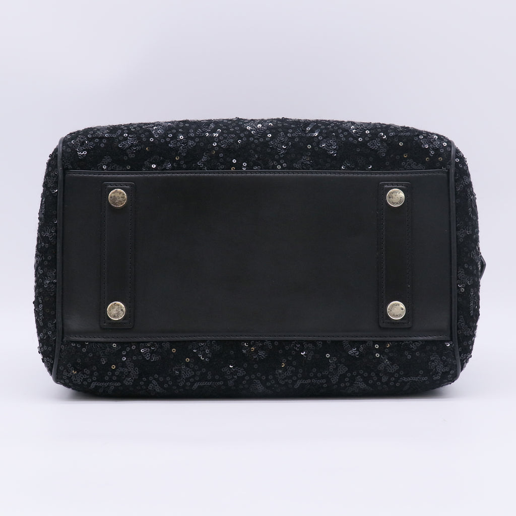 Louis Vuitton Limited Edition Monogram Sunshine Express Speedy 30 Noir twins B23868