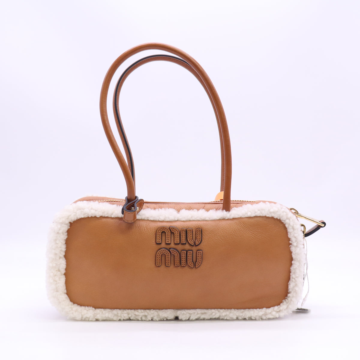 Arcadie Top Handle Bag Shearling with Leather Twins LDZ1640