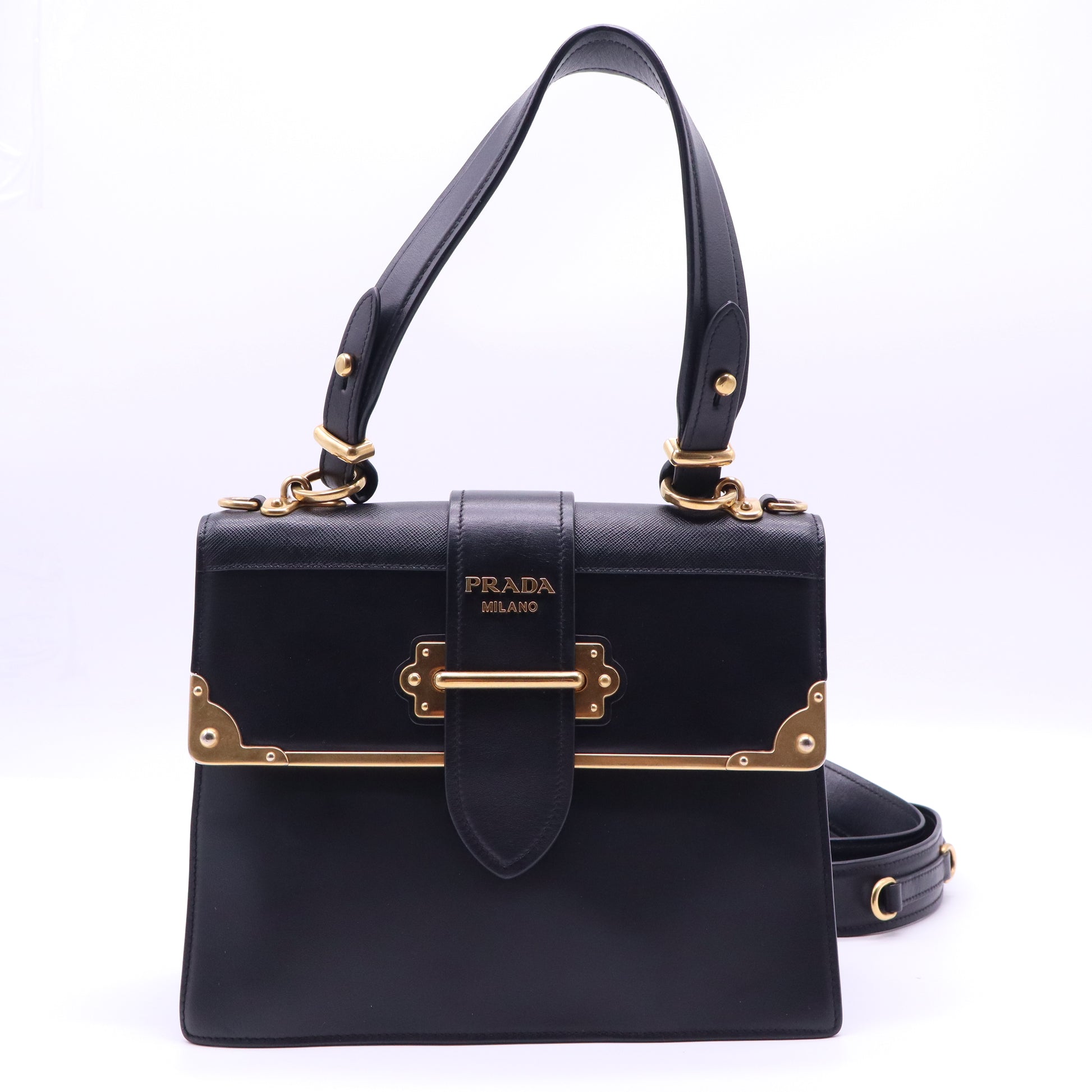 Cahier Convertible Shoulder Bag City Calf and Saffiano Medium Twins B20841