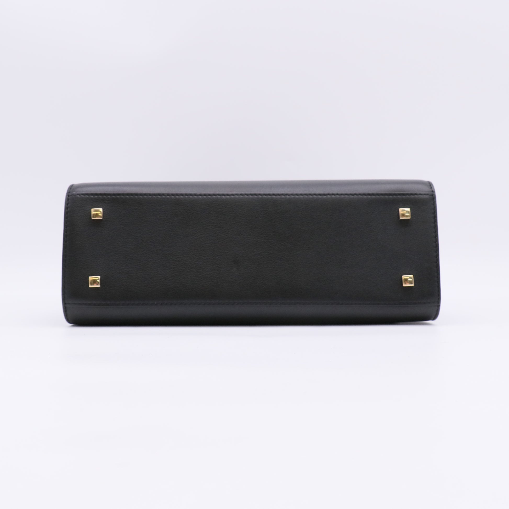 Delvaux Tempête MM Bag in Black Smooth Calfskin Leather B22733
