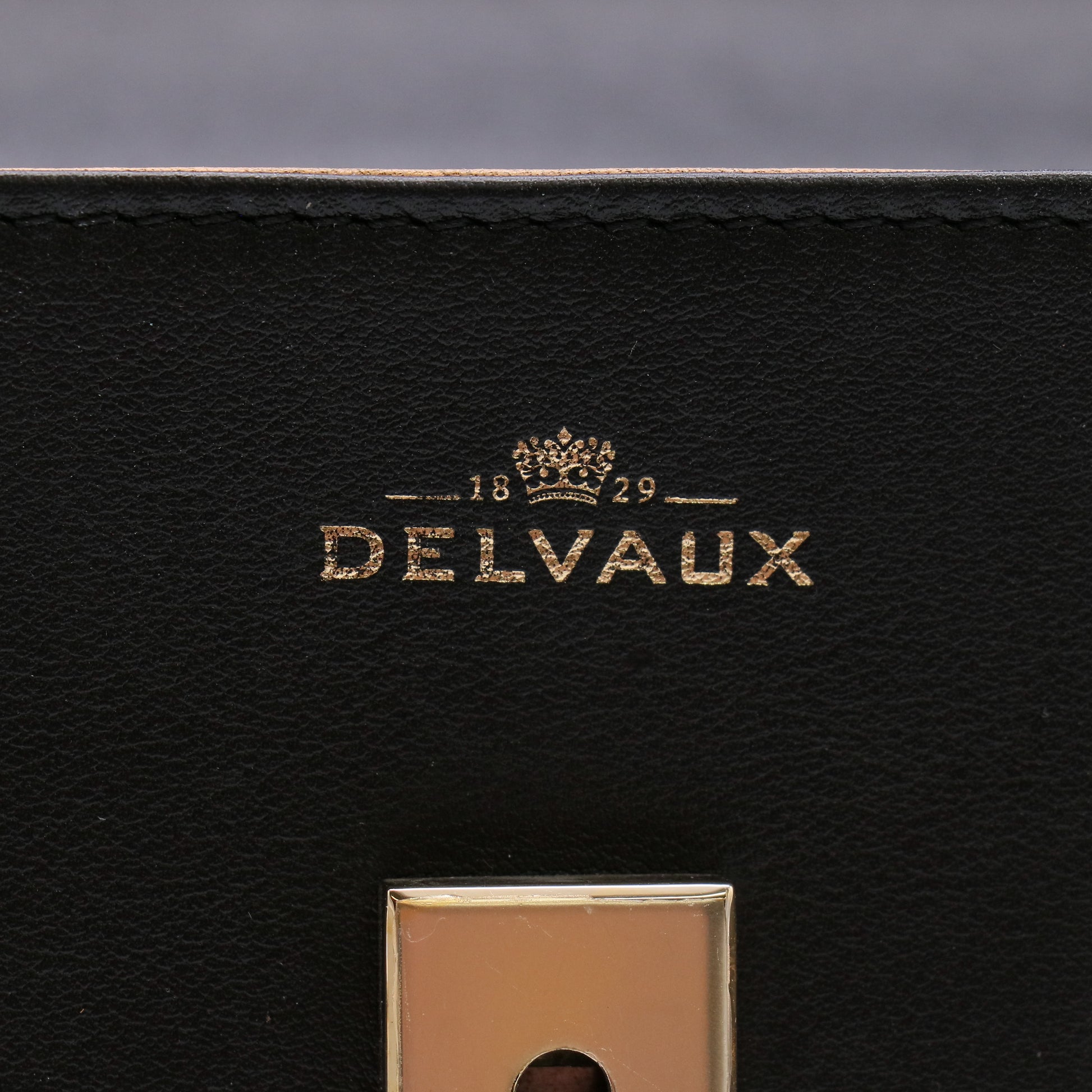 Delvaux Tempête MM Bag in Black Smooth Calfskin Leather B22733