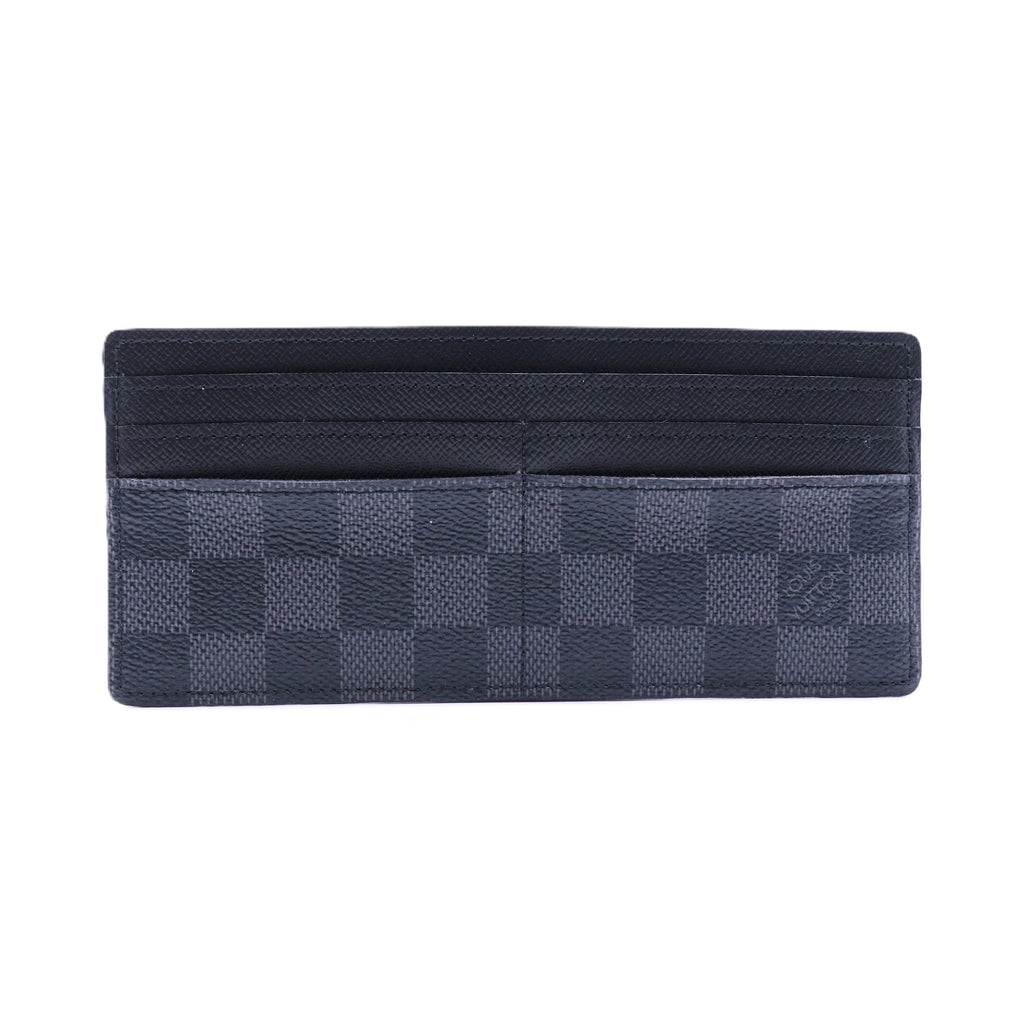 Black Damier Graphite Long Card Holder