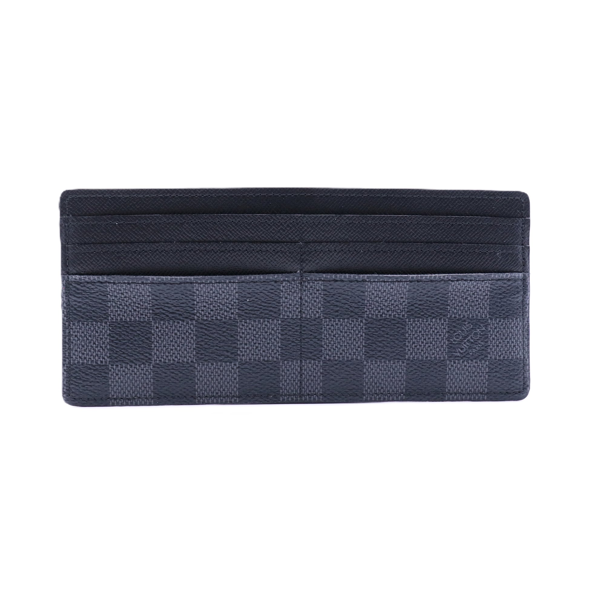 Black Damier Graphite Long Card Holder