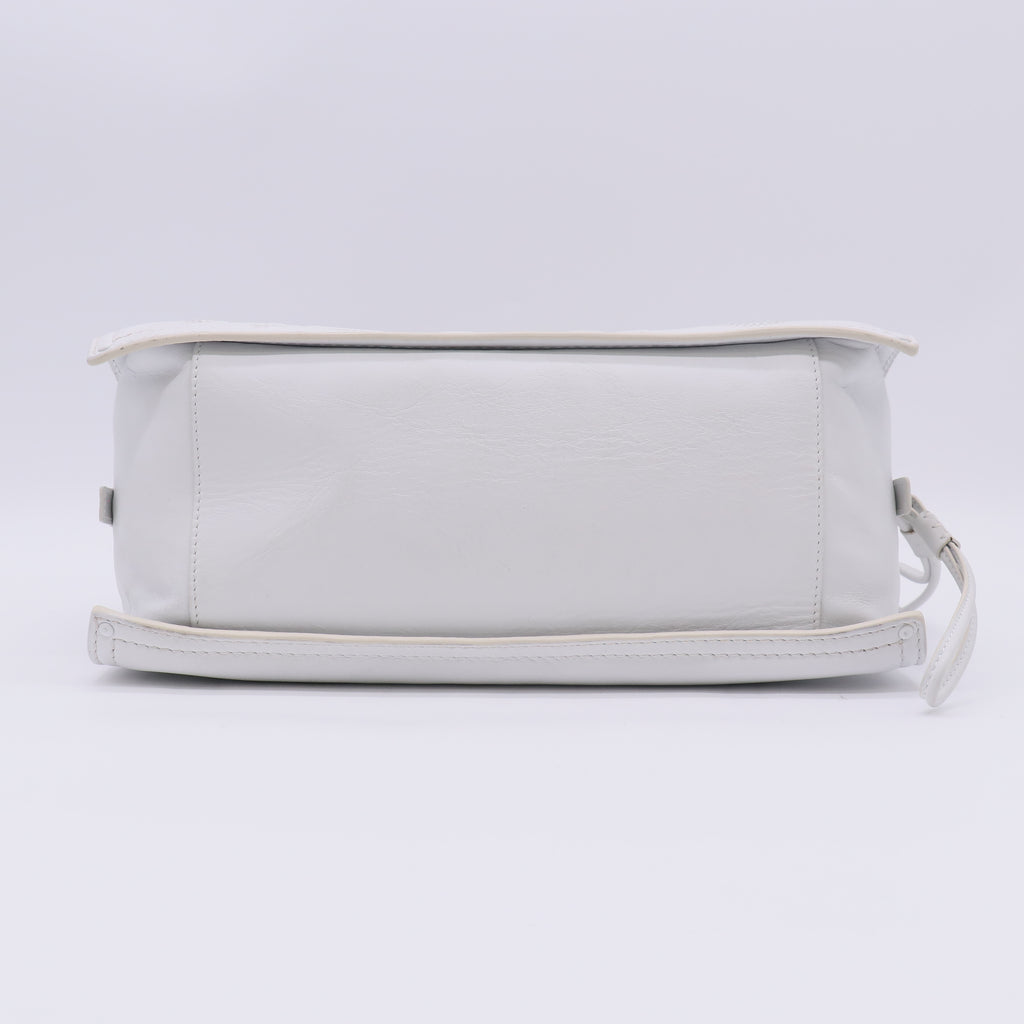 Loewe Vintage Crown Studded Shopper Tote Bag White twins B23698
