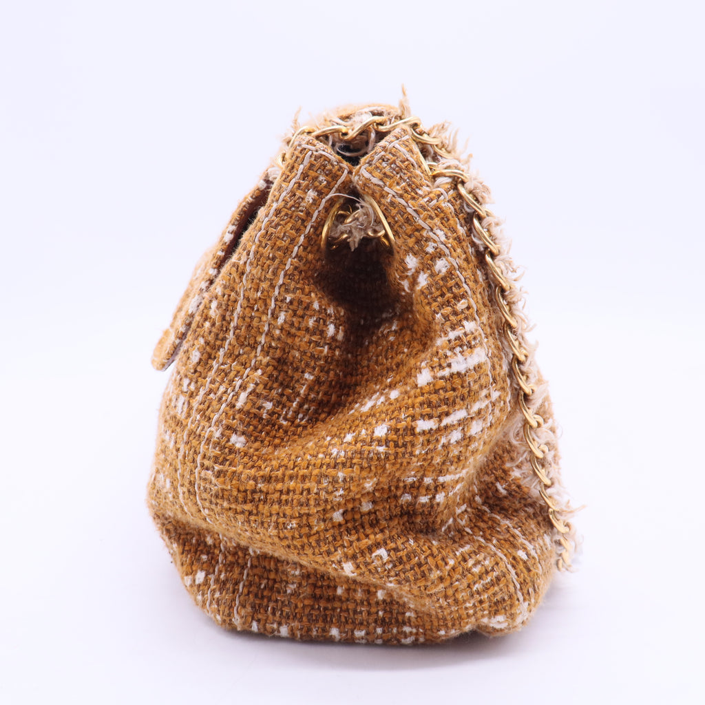 Tela Tweed Flap Bag B12134