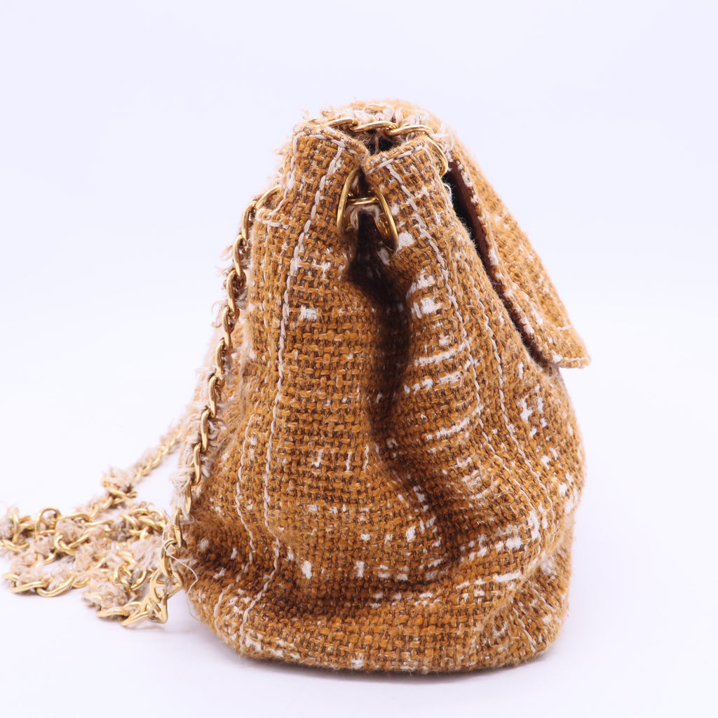 Tela Tweed Flap Bag B12134