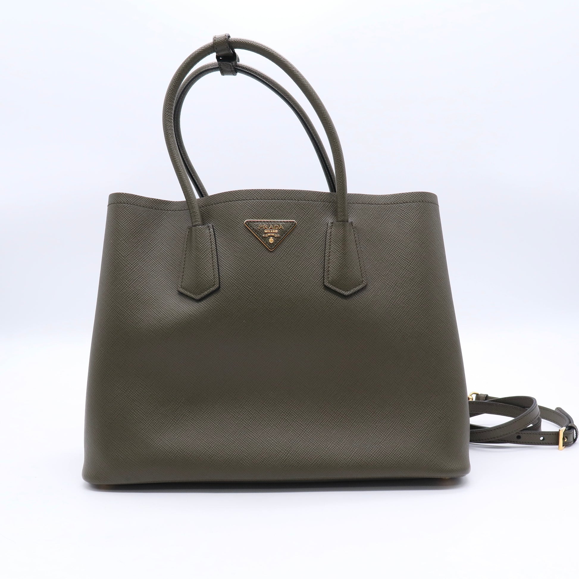 Cuir Double Tote Saffiano Leather Medium Twins LDJ3462