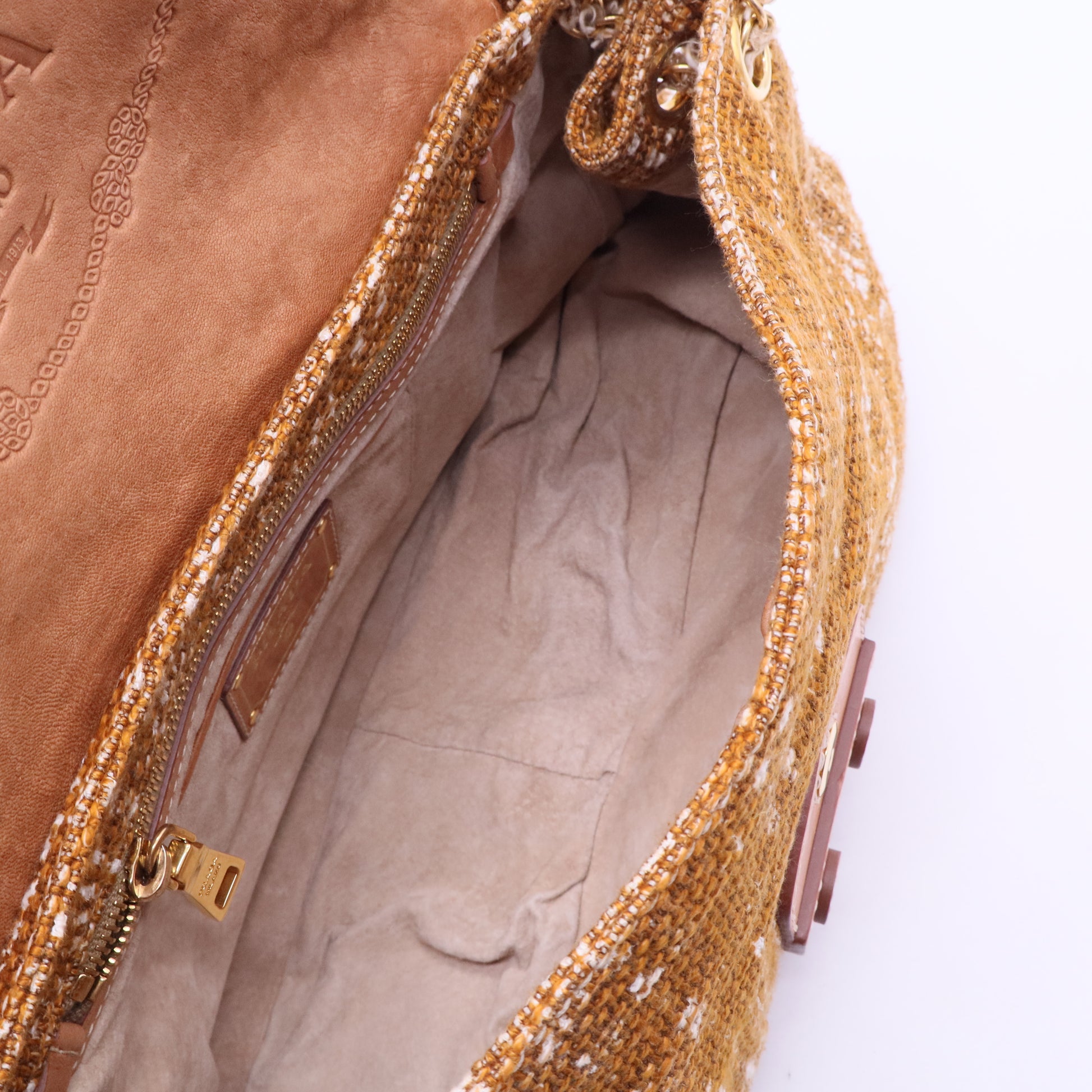 Tela Tweed Flap Bag B12134