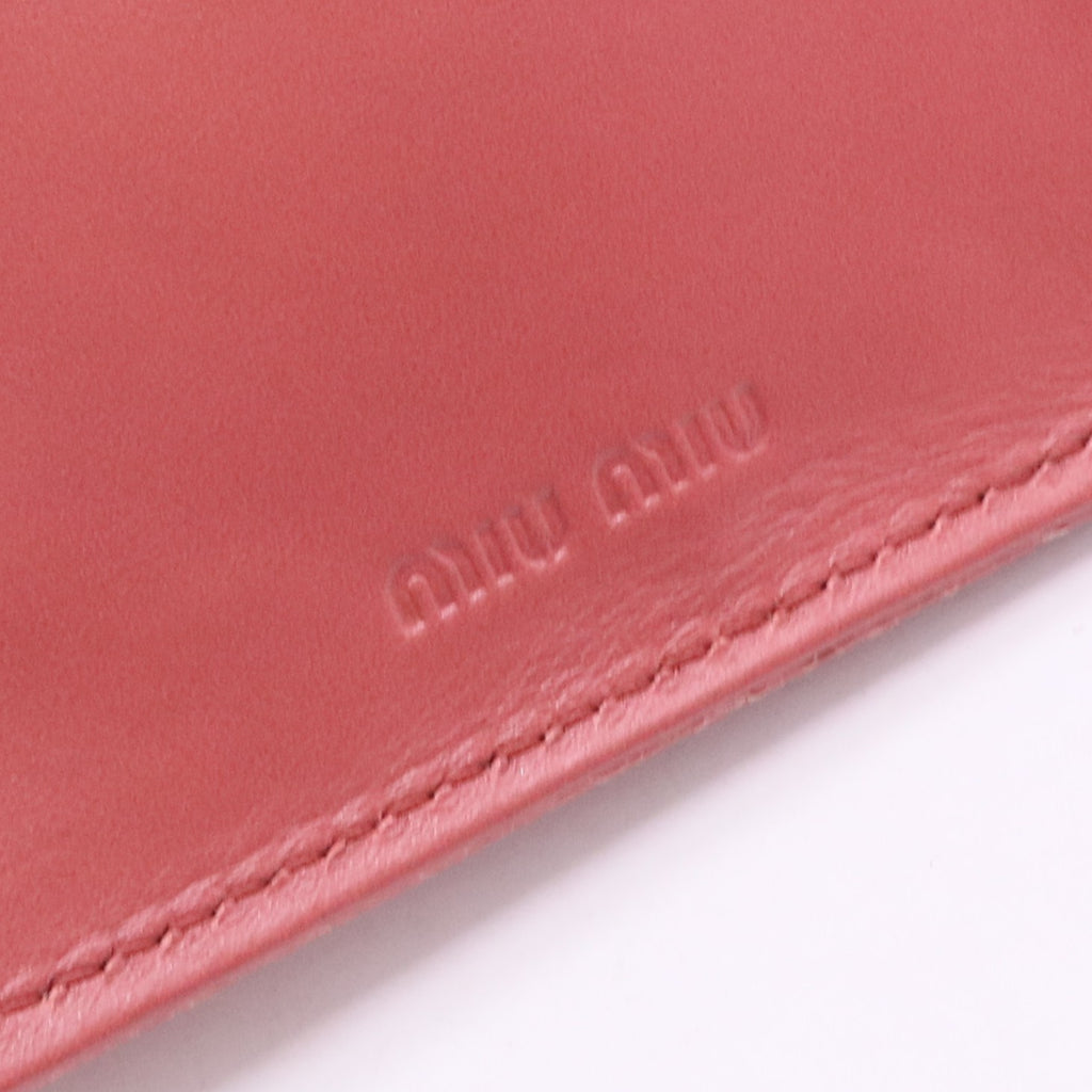 Pink Crocodile Embossed Long Wallet